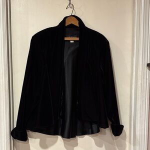 Holiday Black Velvet jacket